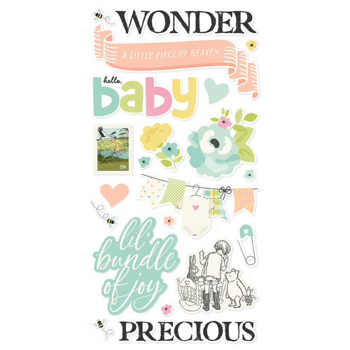 Simple Stories - Classic Pooh Baby Foam Stickers