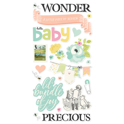 Simple Stories - Classic Pooh Baby Foam Stickers