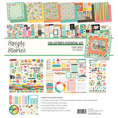 Simple Stories - Game Night Collector's Essential Kit 12x12" (225pcs)