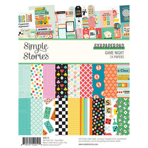 Simple Stories - Game Night Paper Pad 6x8"