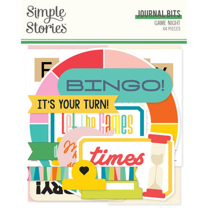 Simple Stories - Game Night Journal Bits & Pieces