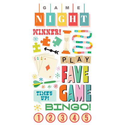 Simple Stories - Game Night Foam Stickers