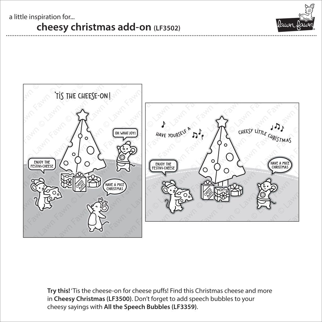 Lawn Fawn - Cheesy Christmas Add-On