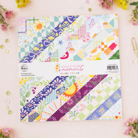 Pinkfresh Studio - Paige Evans Crafted Moments Paper Pack 12x12"