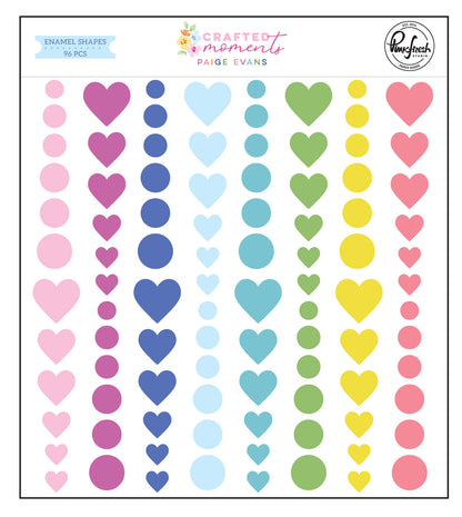 Pinkfresh Studio - Paige Evans Crafted Moments Enamel Shapes (96pcs)