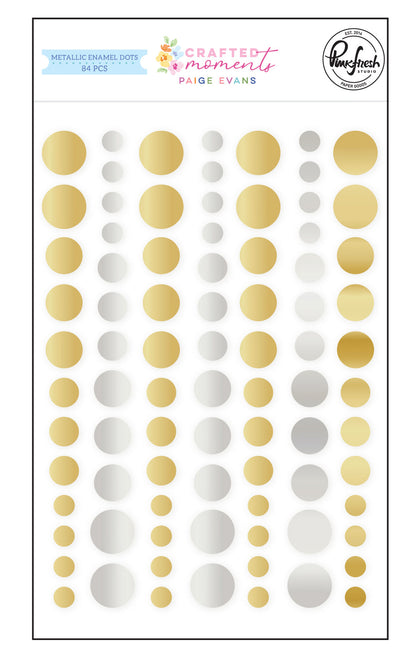 Pinkfresh Studio - Paige Evans Crafted Moments Metallic Enamel Dots (84pcs)