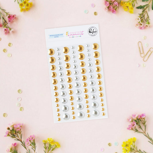 Pinkfresh Studio - Paige Evans Crafted Moments Metallic Enamel Dots (84pcs)