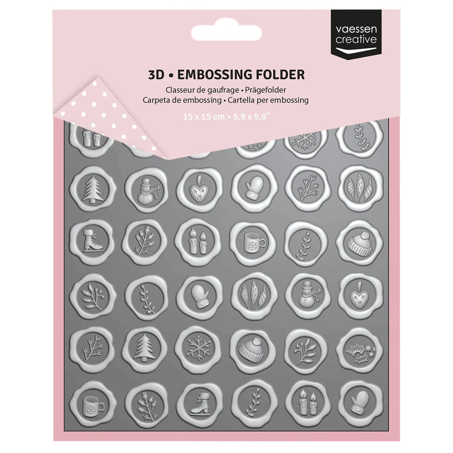 Vaessen Creative - Christmas Wax Seals Embossing Folder