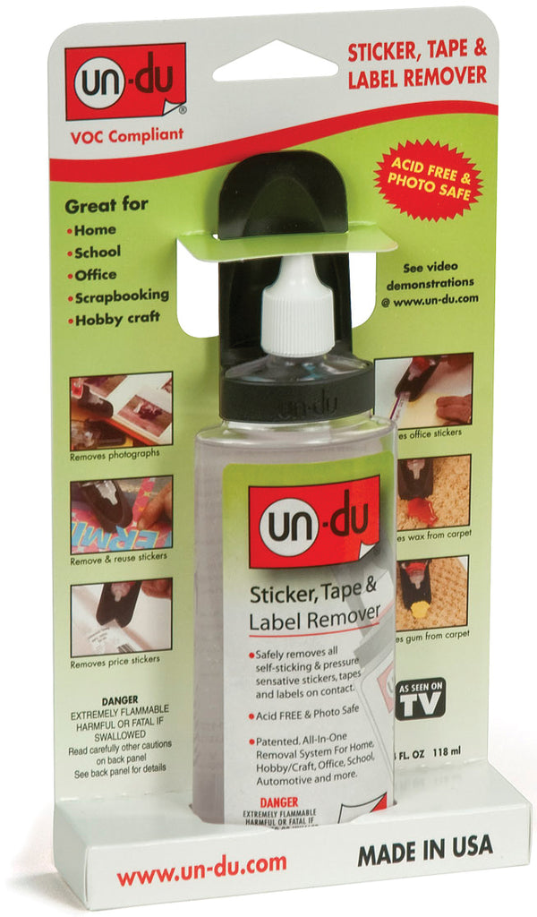 Un-Du - Un-Du Sticker Tape & Label Remover Low VOC 4oz