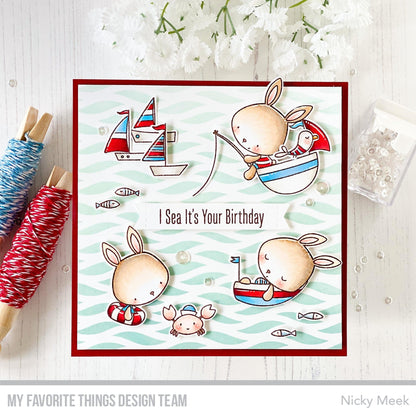 My Favorite Things - Wavy Lines Stencil