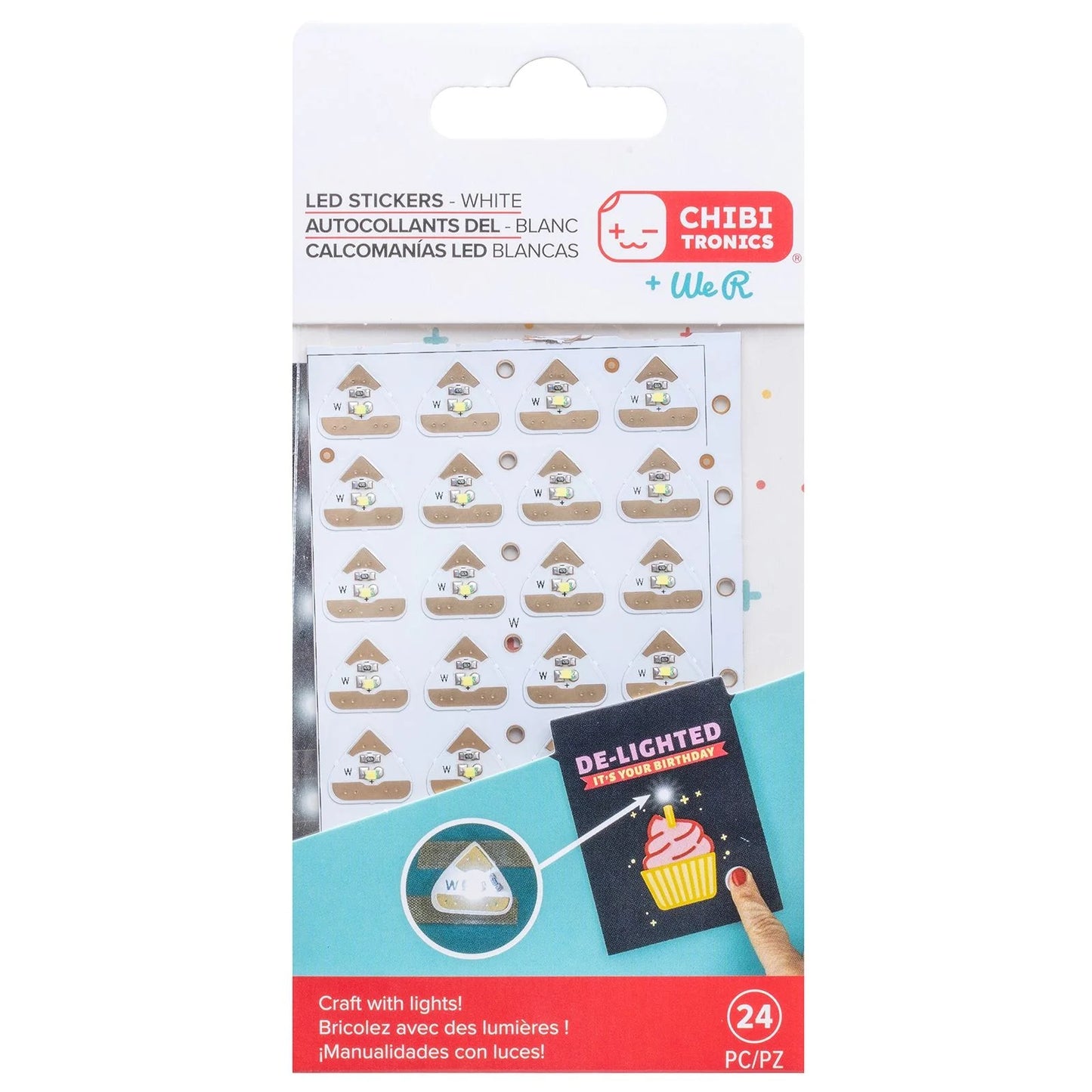 We R Makers - Chibitronics LED Circuit Lights White