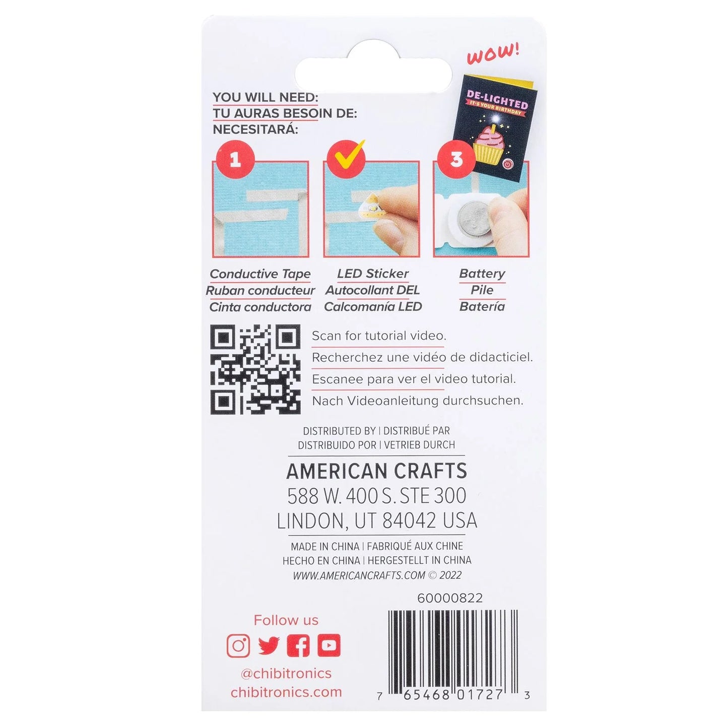 We R Makers - Chibitronics LED Circuit Lights White