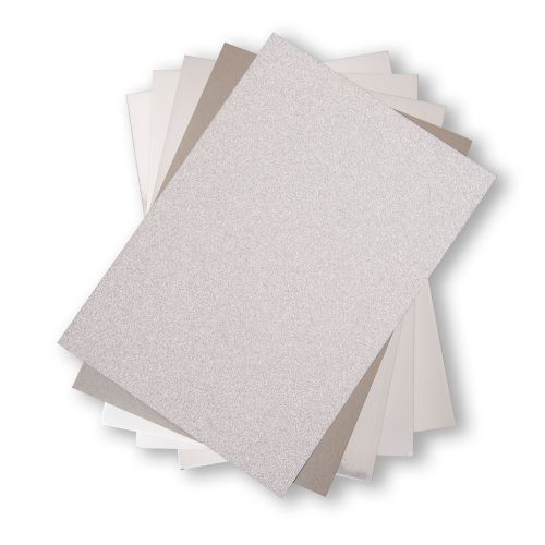 Sizzix - Opulent Silver A4 Cardstock (60PK)