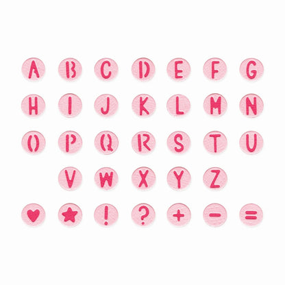 Sizzix - Thinlits Dies Alphabet Beads by Letters by Shells