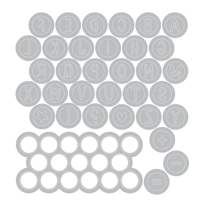 Sizzix - Thinlits Dies Alphabet Beads by Letters by Shells