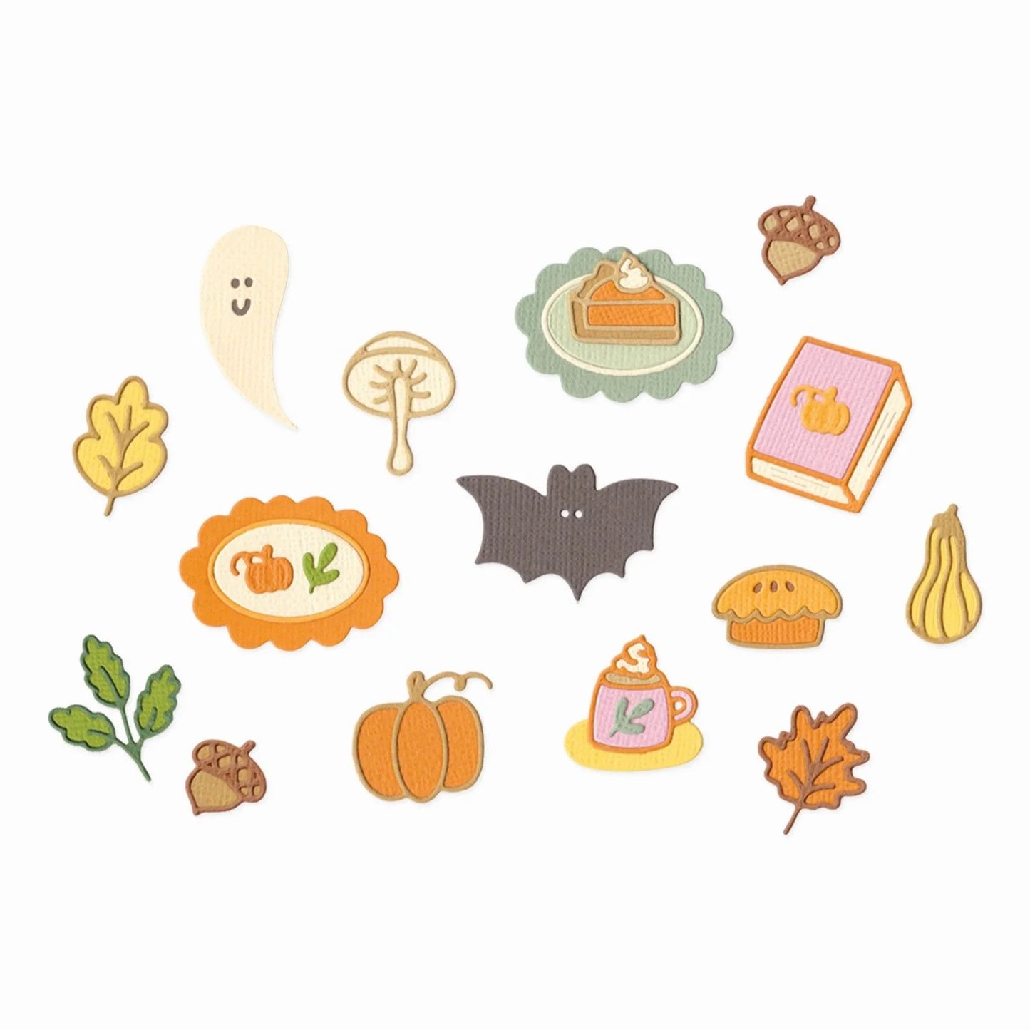 Sizzix - Thinlits Dies Cozy Fall Favorites by Letters by Shells