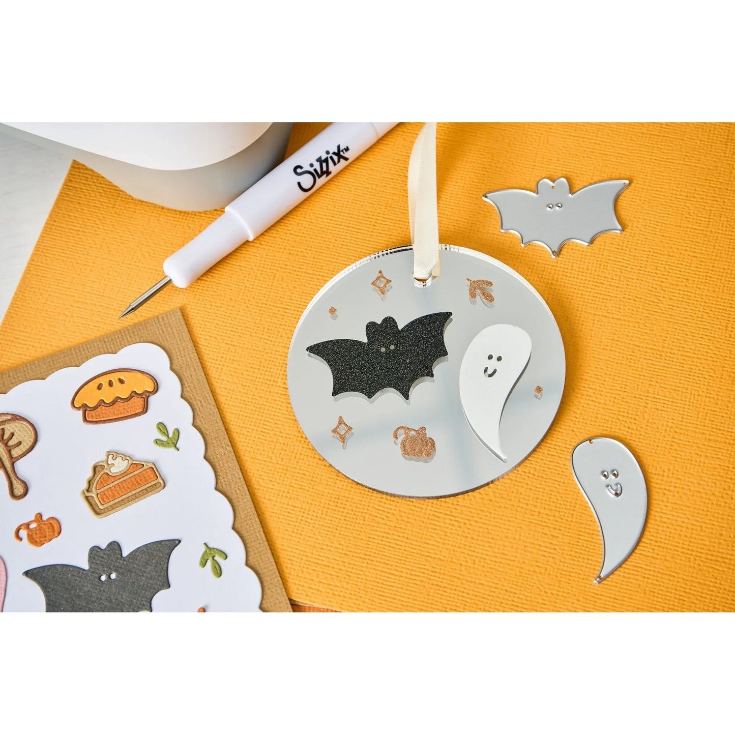 Sizzix - Thinlits Dies Cozy Fall Favorites by Letters by Shells