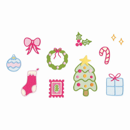 Sizzix -  Thinlits Dies Holiday Cheer by Letters by Shells