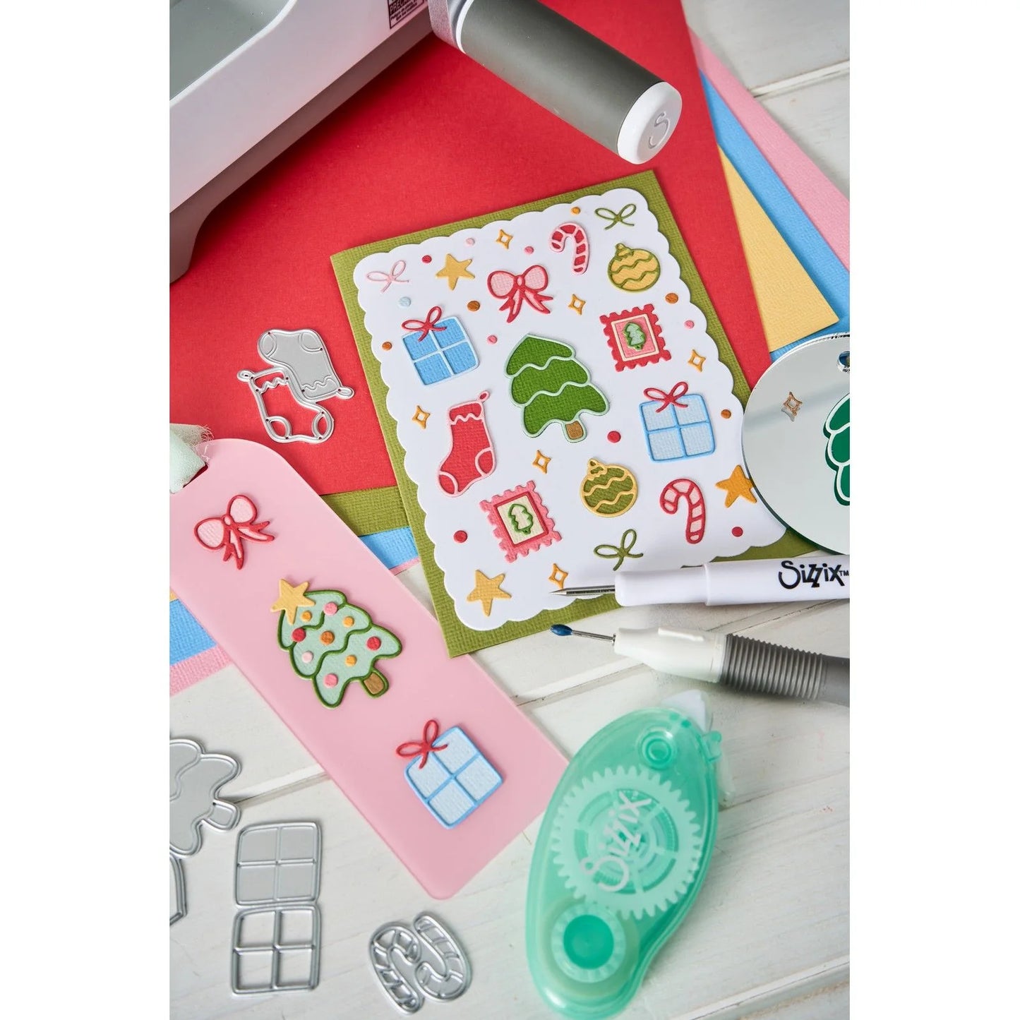 Sizzix -  Thinlits Dies Holiday Cheer by Letters by Shells