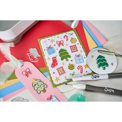 Sizzix -  Thinlits Dies Holiday Cheer by Letters by Shells