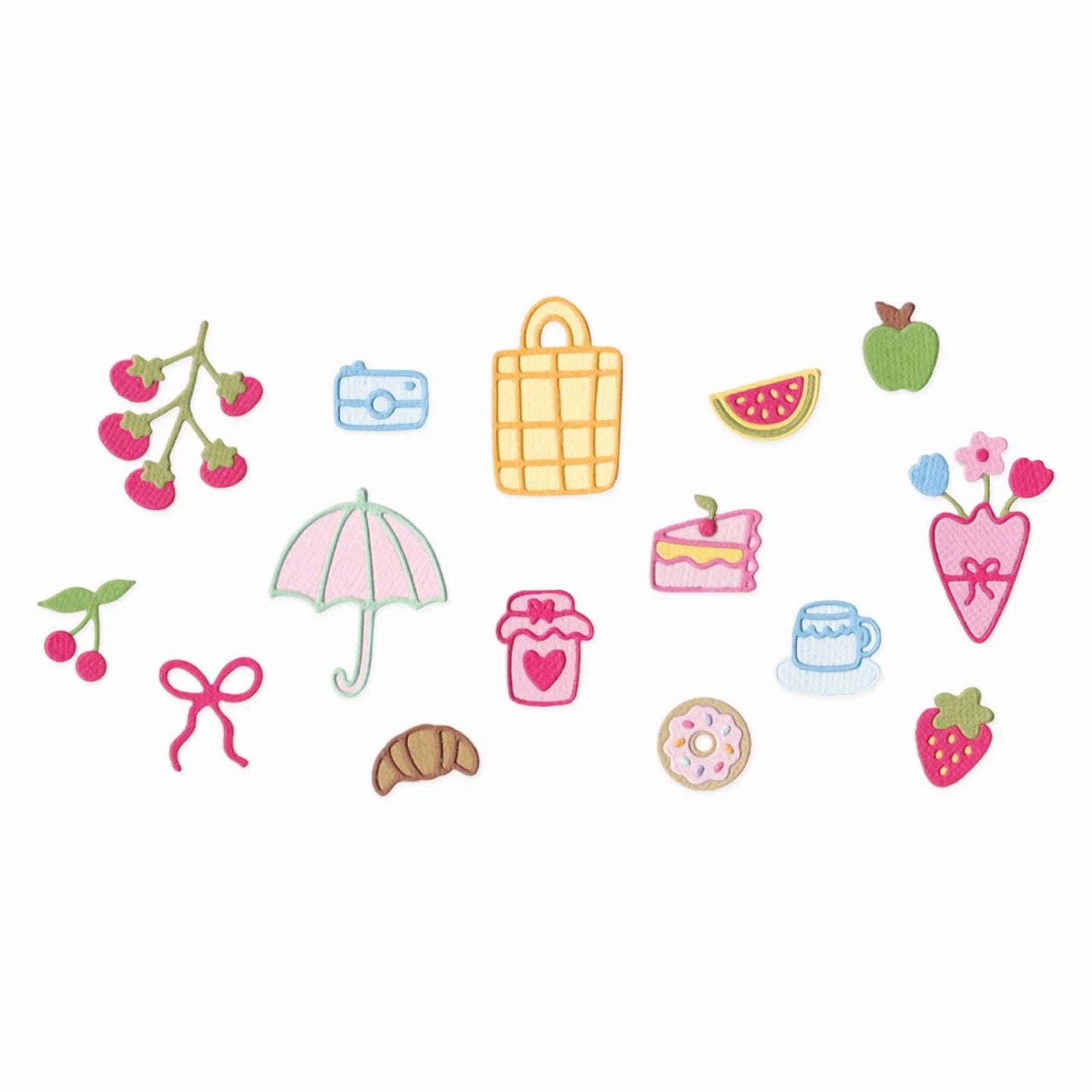 Sizzix - Thinlits Dies Picnic Treats by Letters by Shells