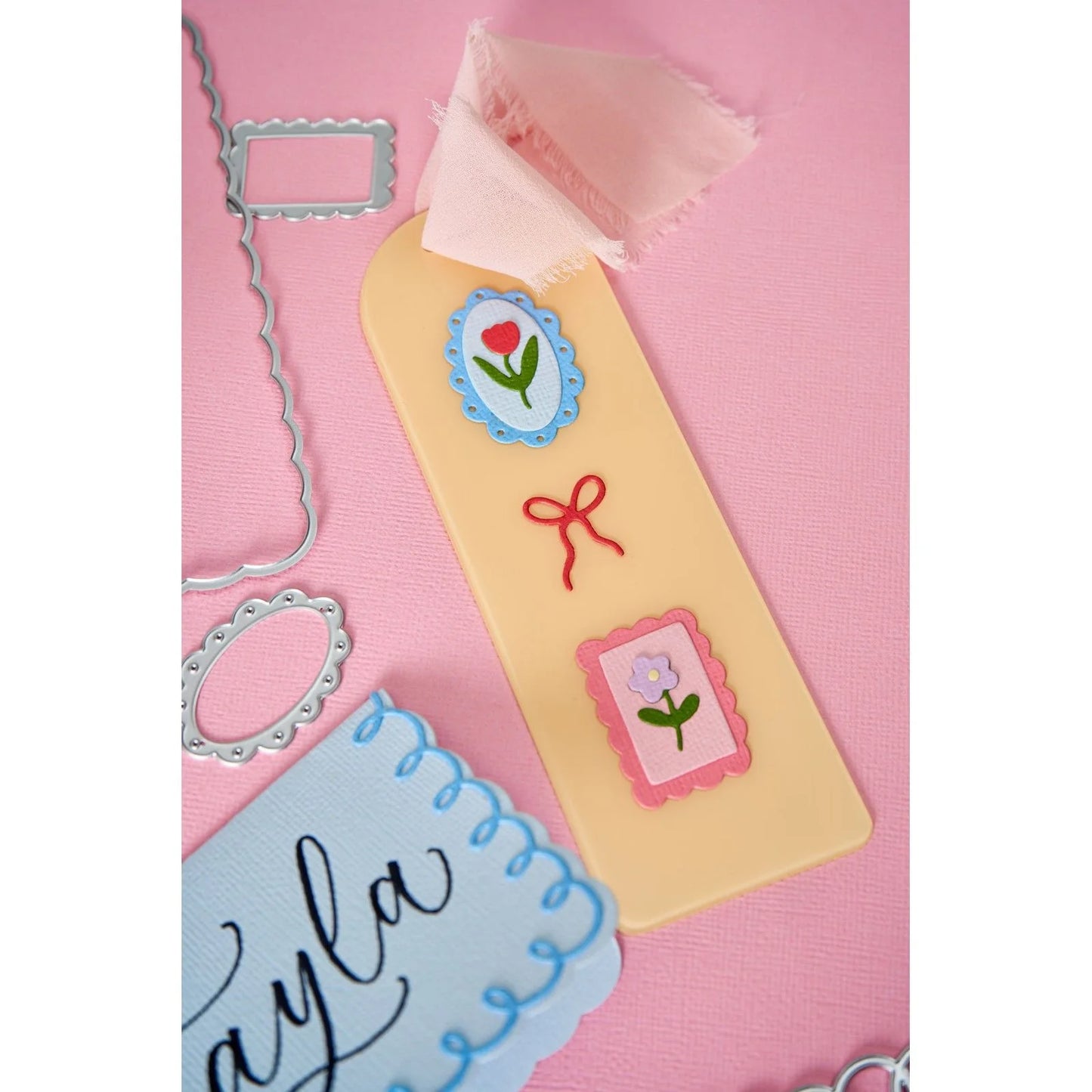 Sizzix - Thinlits Dies Loops, Bows & Frames by Letters by Shells