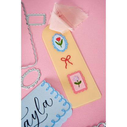 Sizzix - Thinlits Dies Loops, Bows & Frames by Letters by Shells