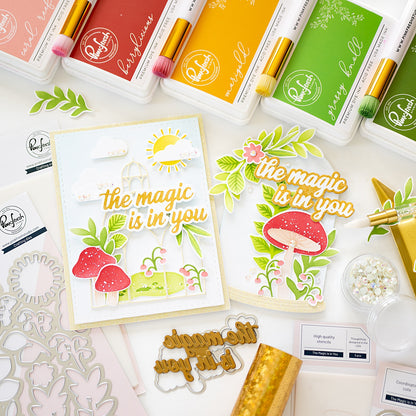 Pinkfresh Studio -Summer Blooms Layering Stencil (4pcs)