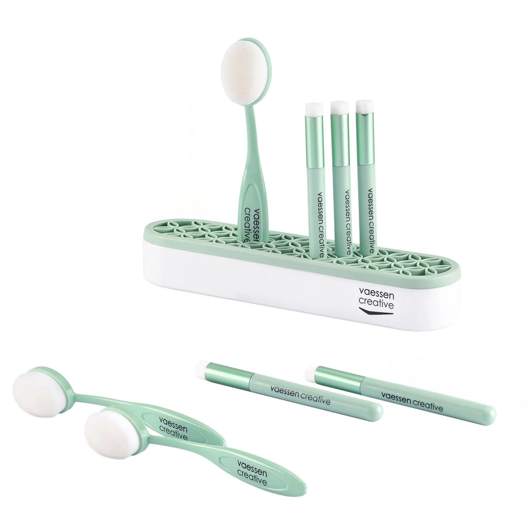 Vaessen Creative - 8 Blending Brushes + Tool Tray