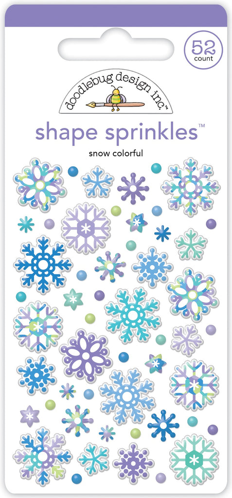 Doodlebug Design - Snow Colorful Shape Sprinkles