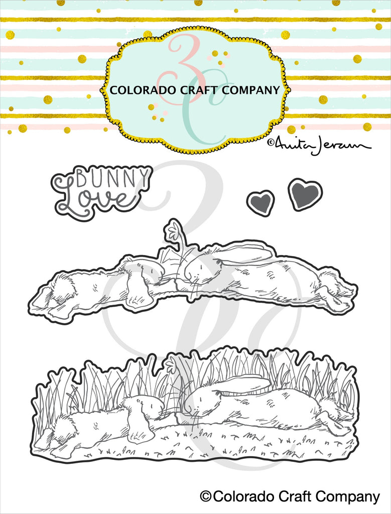 Colorado Craft Company - Bunny Love Metal Die Set