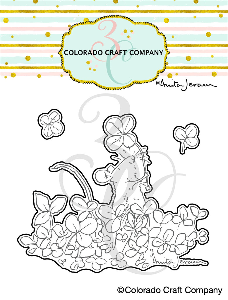 Colorado Craft Company - Mouse Shamrocks Metal Die Set