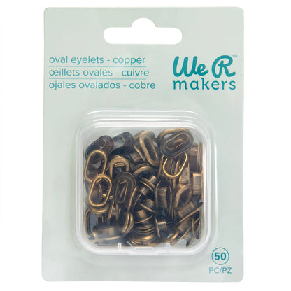 We R Makers - Crop-A-Dile Oval Eyelets Copper (50pcs)