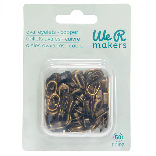 We R Makers - Crop-A-Dile Oval Eyelets Copper (50pcs)