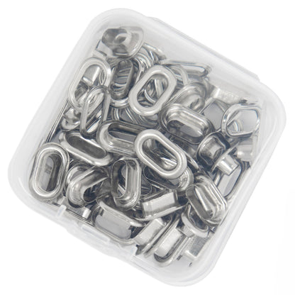 We R Makers - Crop-A-Dile Oval Eyelets Silver (50pcs)