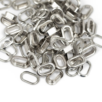 We R Makers - Crop-A-Dile Oval Eyelets Silver (50pcs)