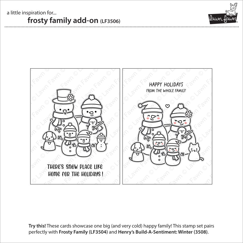 Lawn Fawn - Frosty Family Add-On