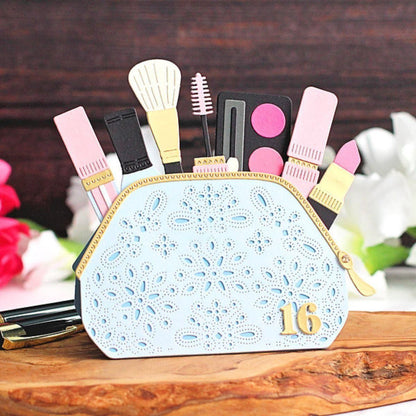 Spellbinders - Gorgeous You Makeup Bag Etched Dies