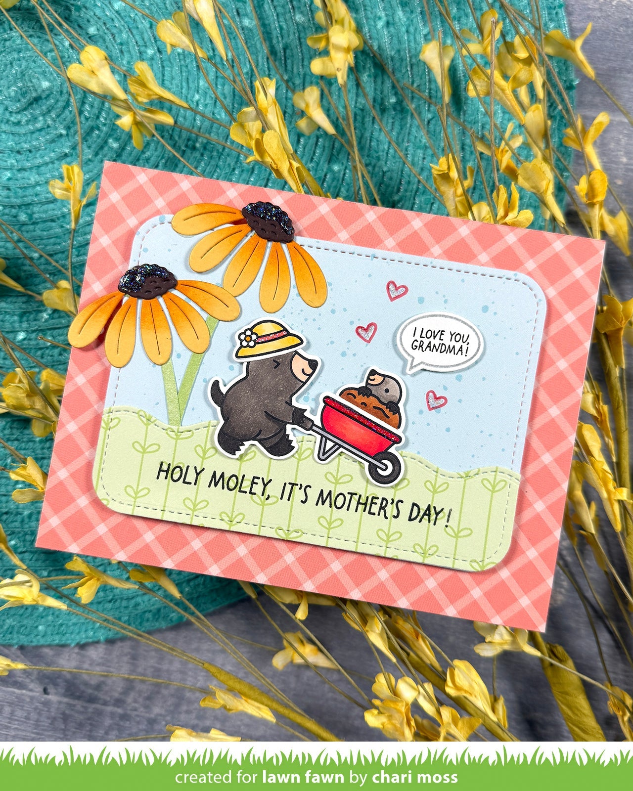 Lawn Fawn - A Mole Lot Of Flowers