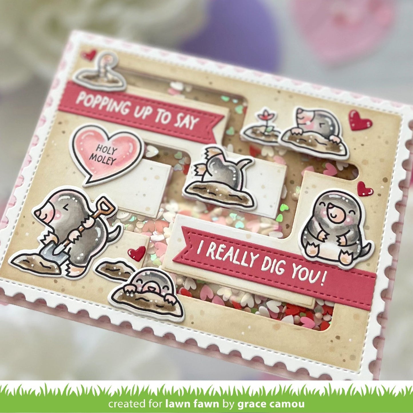 Lawn Fawn - A Mole Lot Of Love Add-On