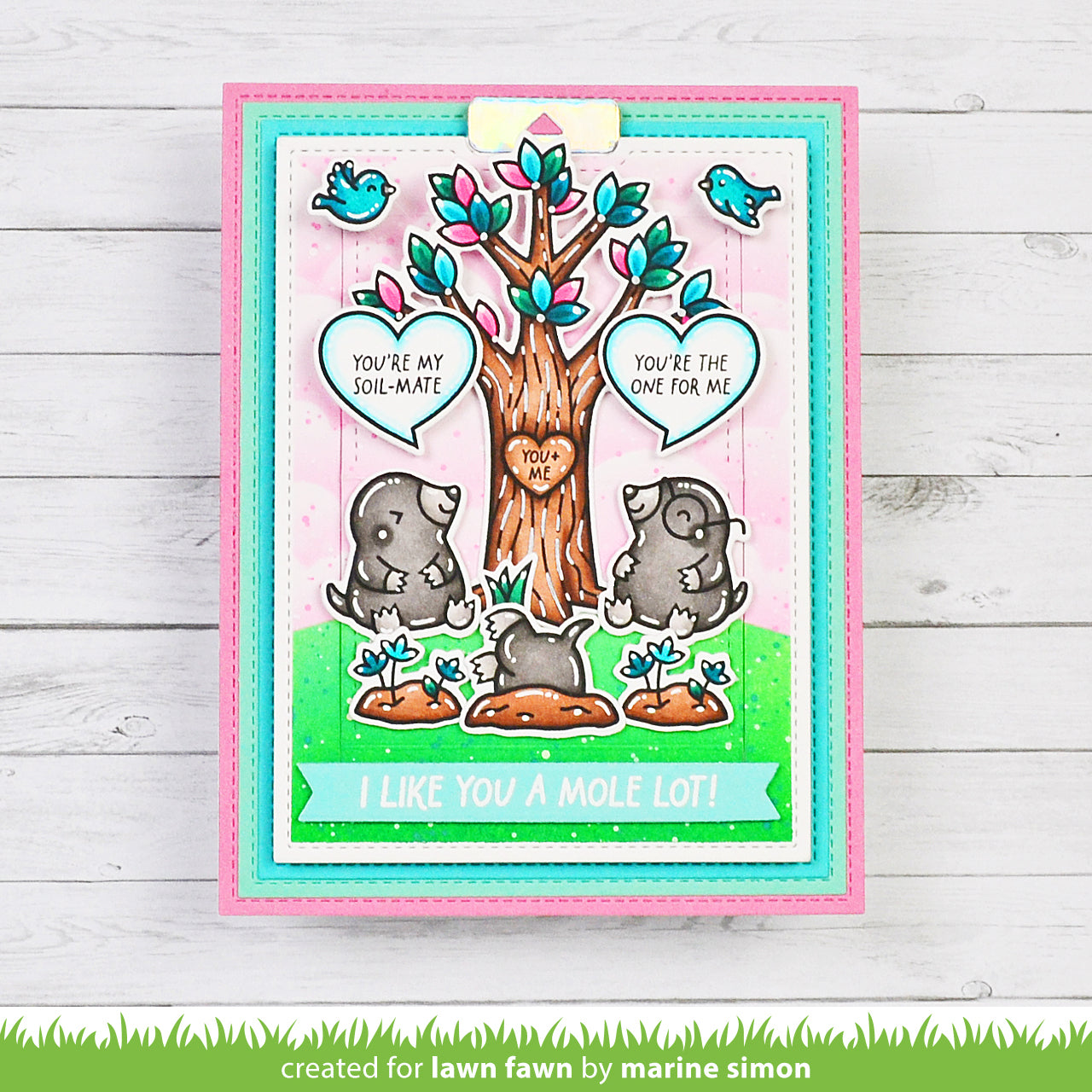 Lawn Fawn - A Mole Lot Of Love Add-On