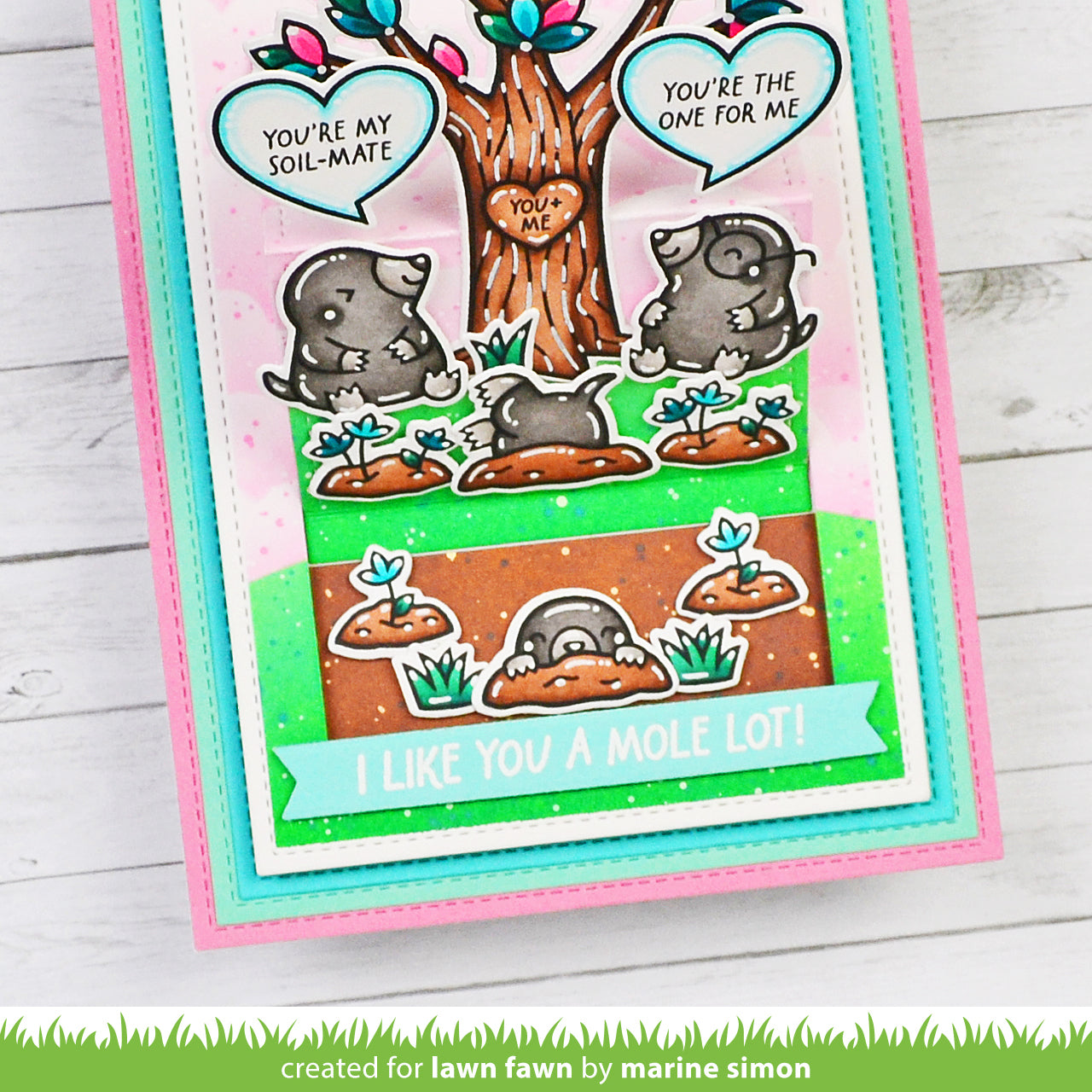 Lawn Fawn - A Mole Lot Of Love