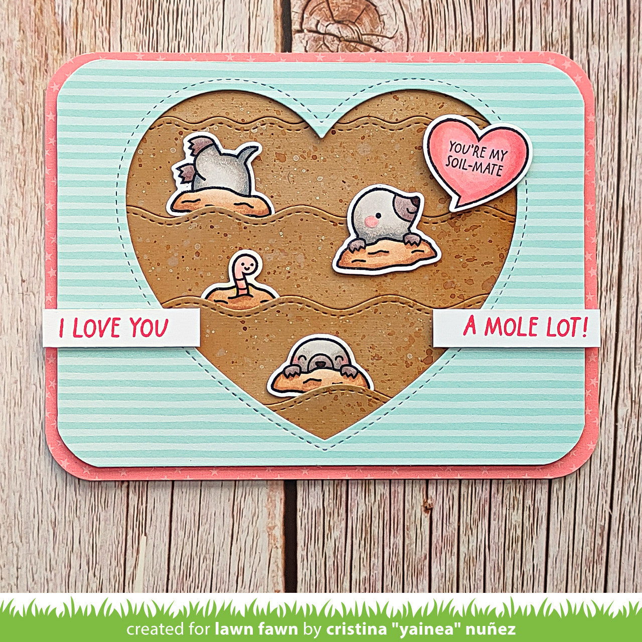 Lawn Fawn - A Mole Lot Of Love
