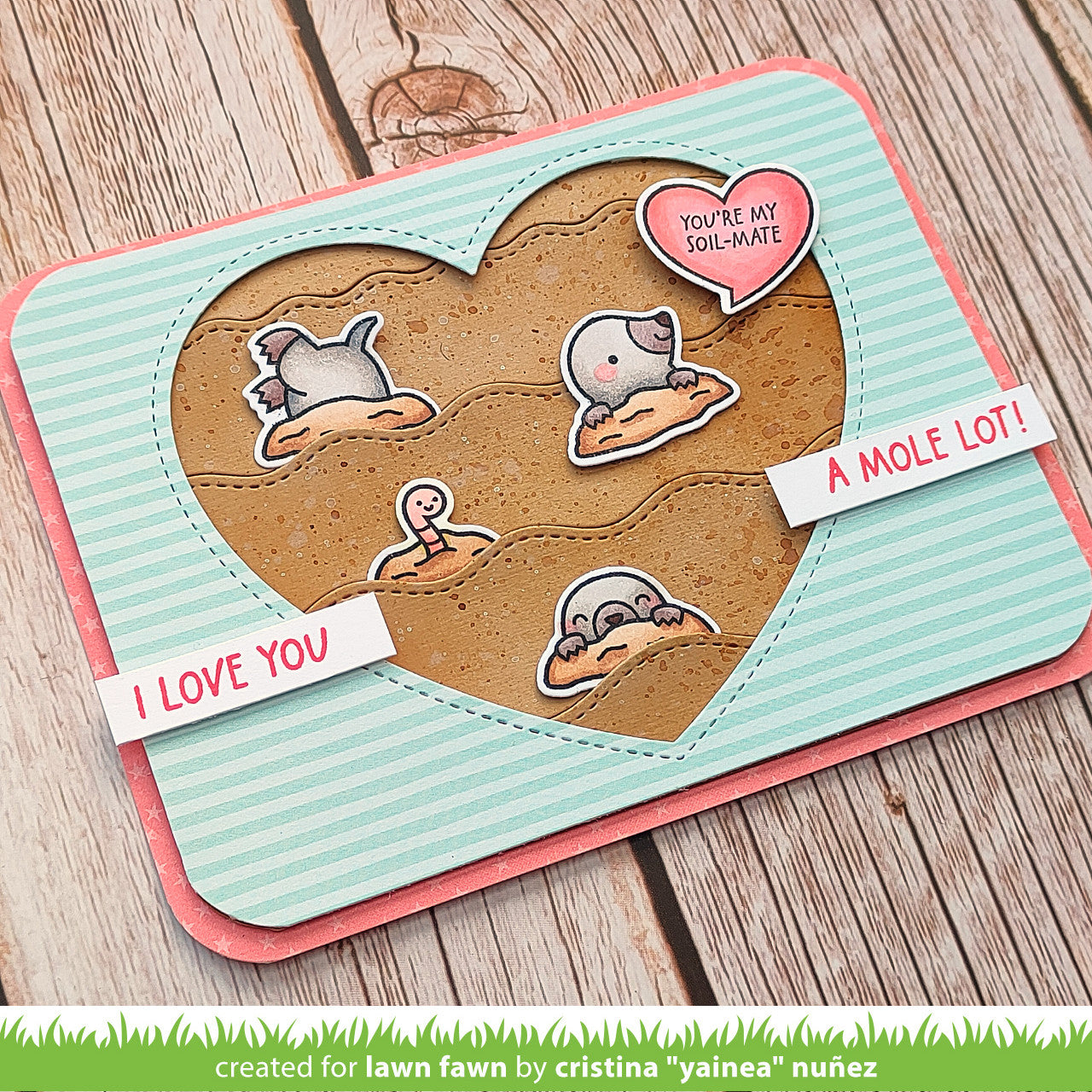 Lawn Fawn - A Mole Lot Of Love Add-On