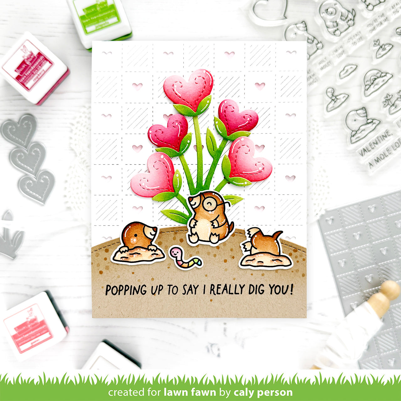 Lawn Fawn - A Mole Lot Of Love Add-On