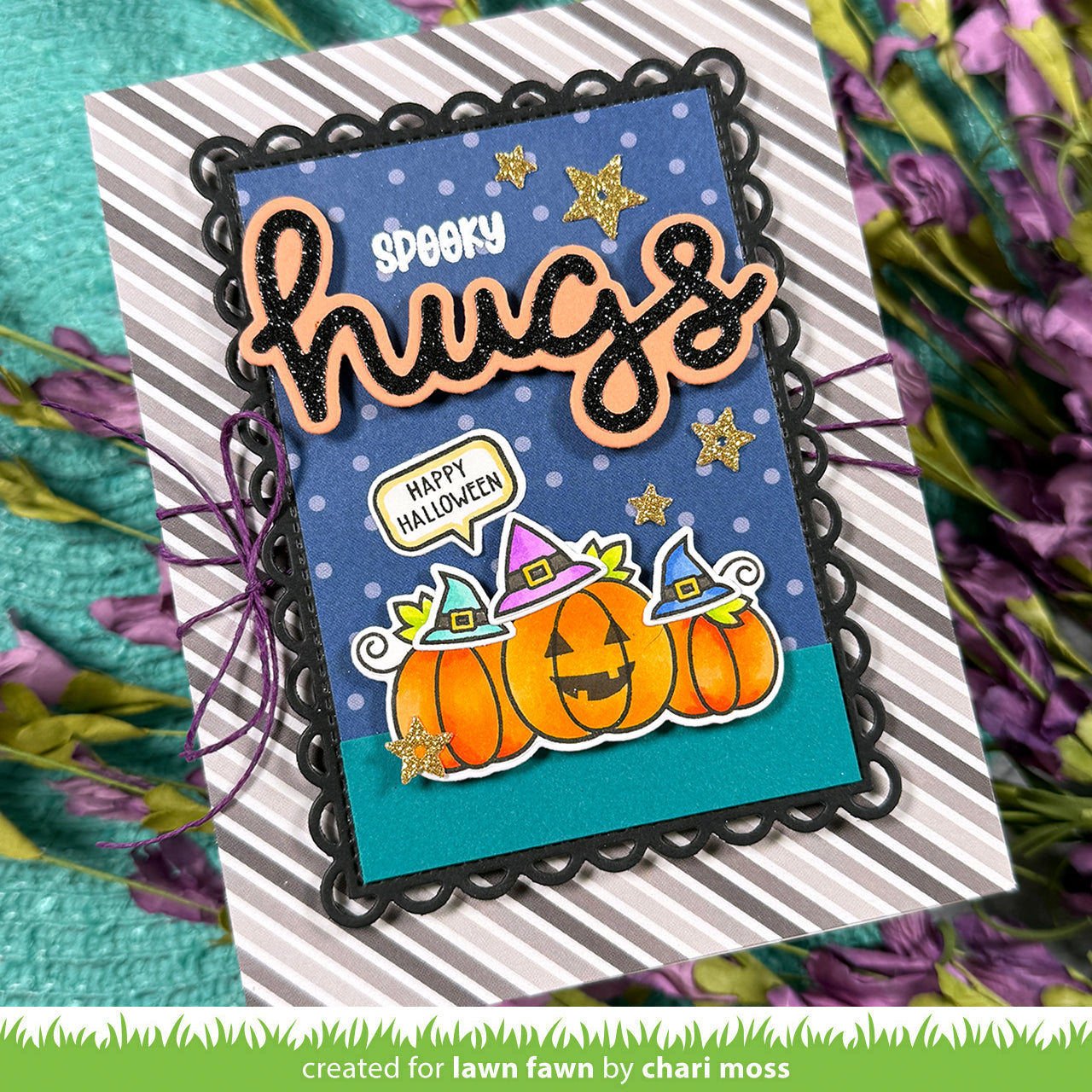 Lawn Fawn - Scripty Hugs Outline Add-On