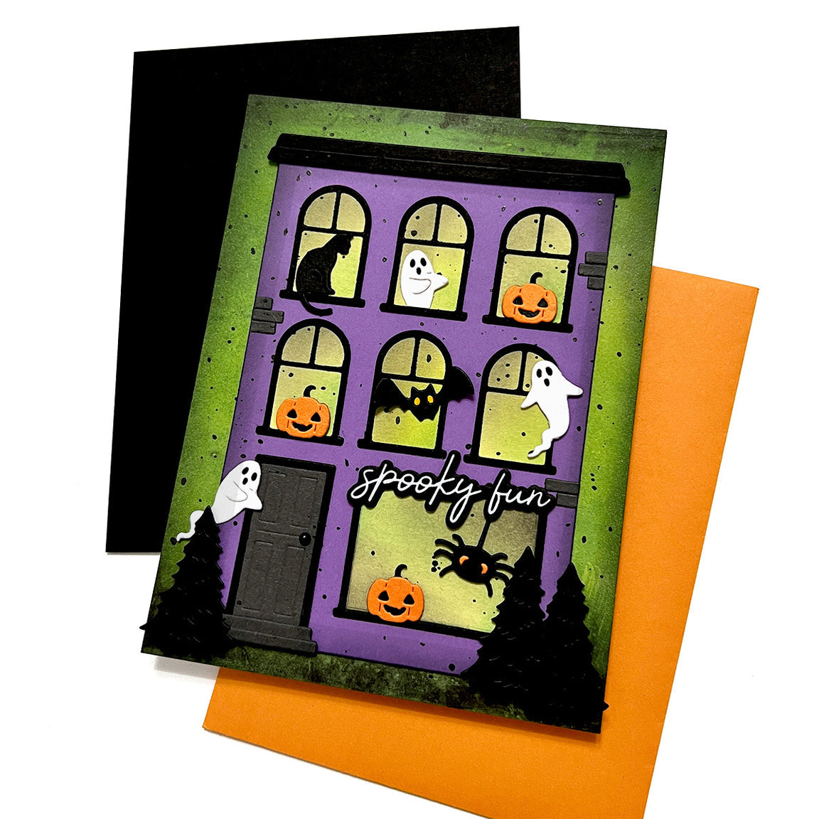 Spellbinders - Cuckoo Cottage Etched Dies Halloween Tick Tock