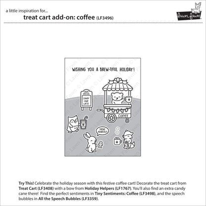 Lawn Fawn - Treat Cart Add-On: Coffee
