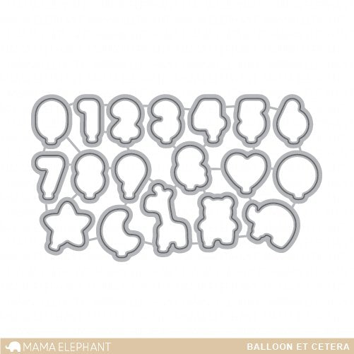 Mama Elephant - Balloon Et Cetera - Creative Cuts