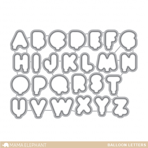 SET DEAL: Mama Elephant - Balloon Letters